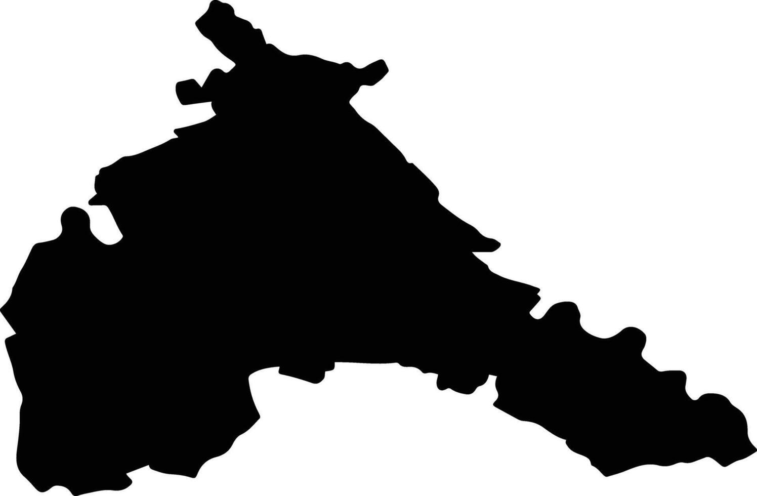 BLAJ Romania silhouette map vector