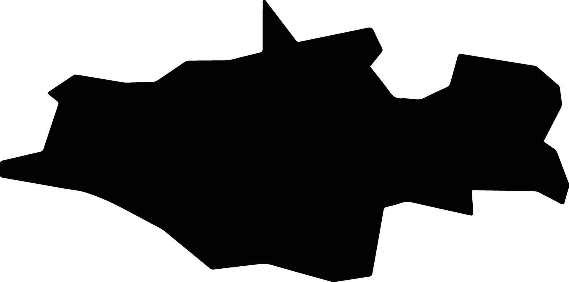 BLANCHARDSTOWN MULHUDDART LEA 5 Ireland silhouette map vector