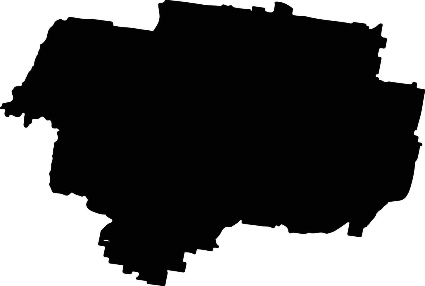 Blayney Australia silhouette map vector