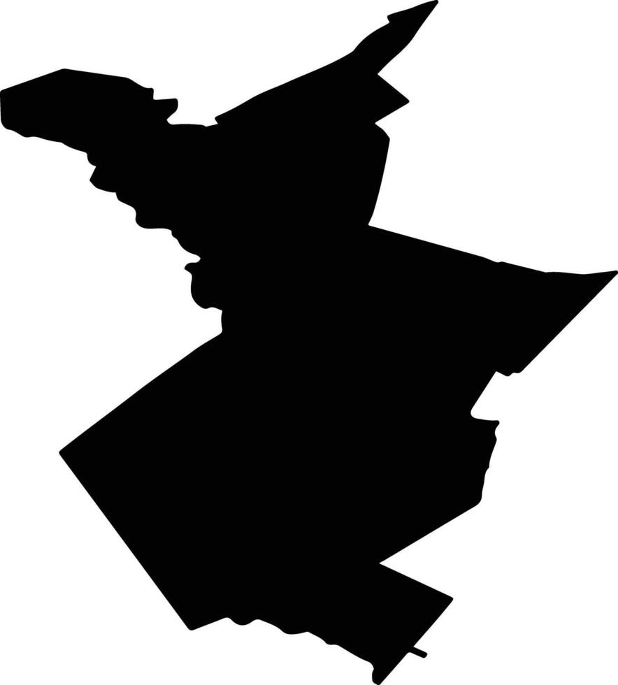 BLEJESTI Romania silhouette map vector