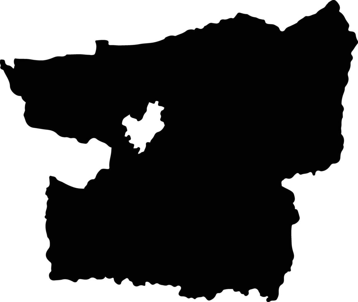 Blitar Indonesia silhouette map vector