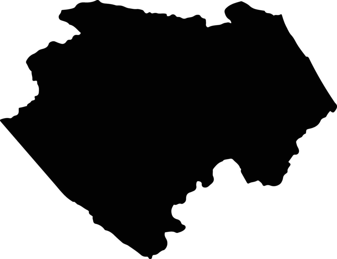 Bo Trach Vietnam silhouette map vector