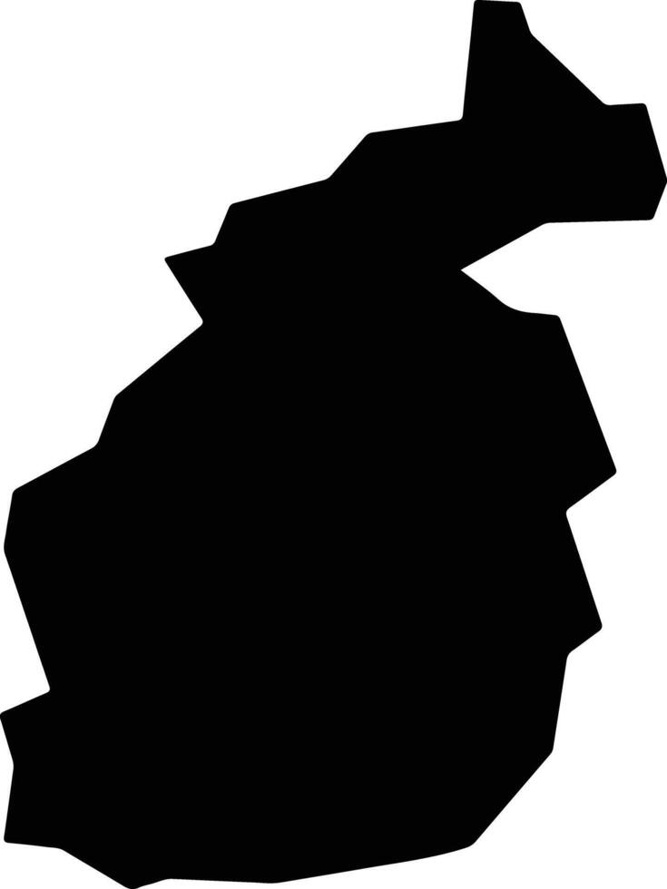 Boa Vista do Cadeado Brazil silhouette map vector