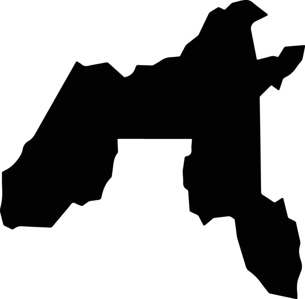 Boa Vista do Ramos Brazil silhouette map vector