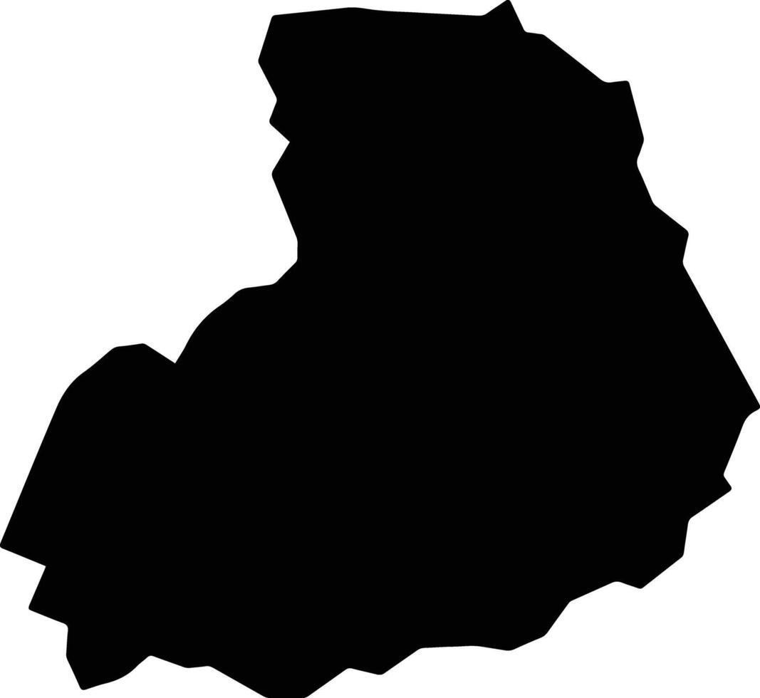 Boa Vista do Tupim Brazil silhouette map vector