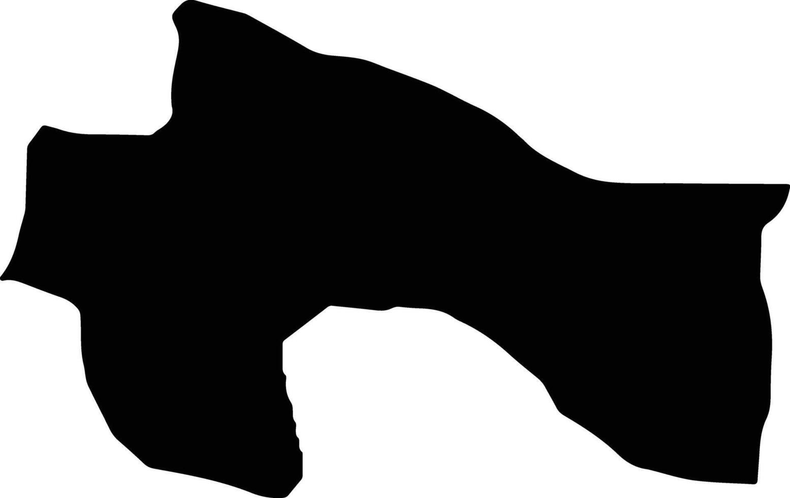Boca Chica Dominican Republic silhouette map vector