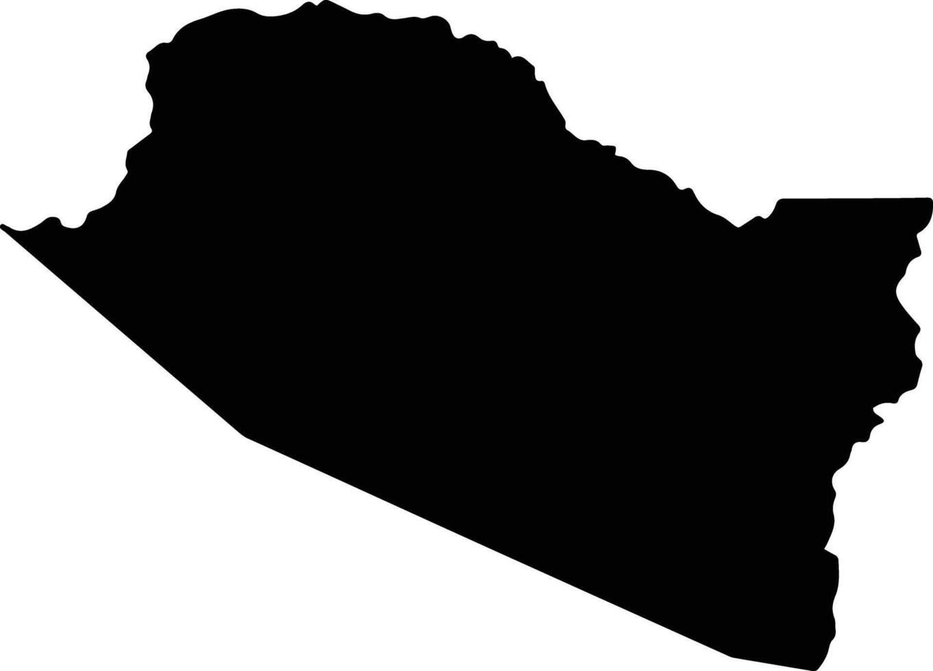 Boca do Acre Brazil silhouette map vector