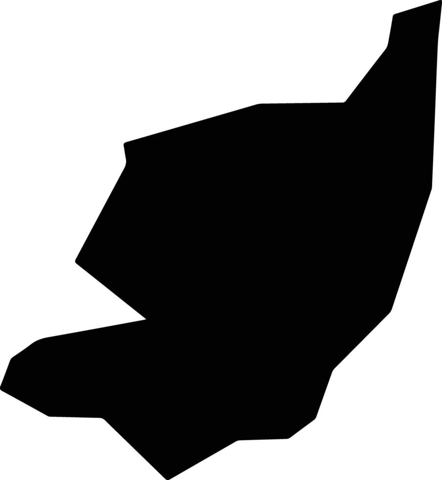 Bodae Liberia silhouette map vector