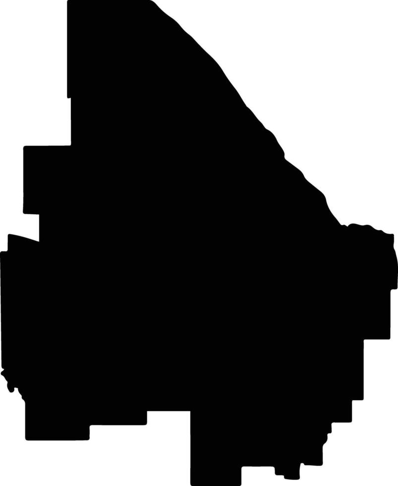 Boddington Australia silhouette map vector