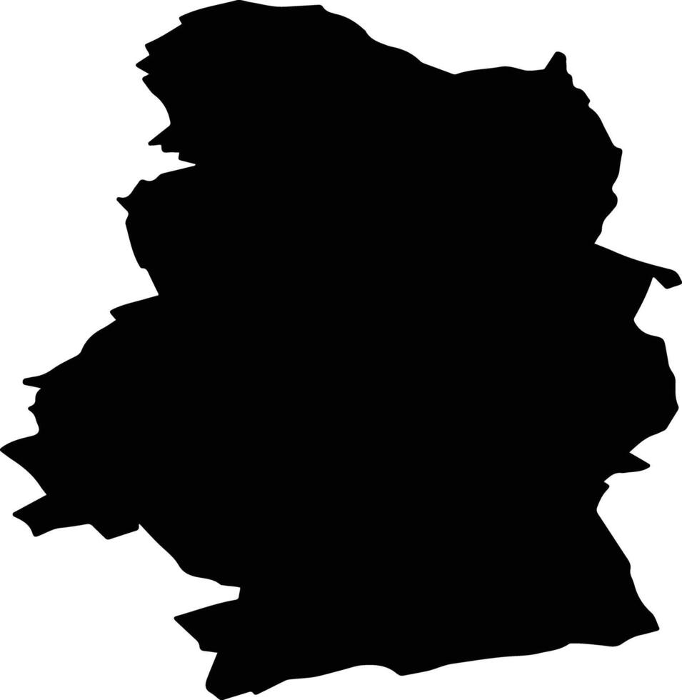 Boevange sur Attert Luxembourg silhouette map vector
