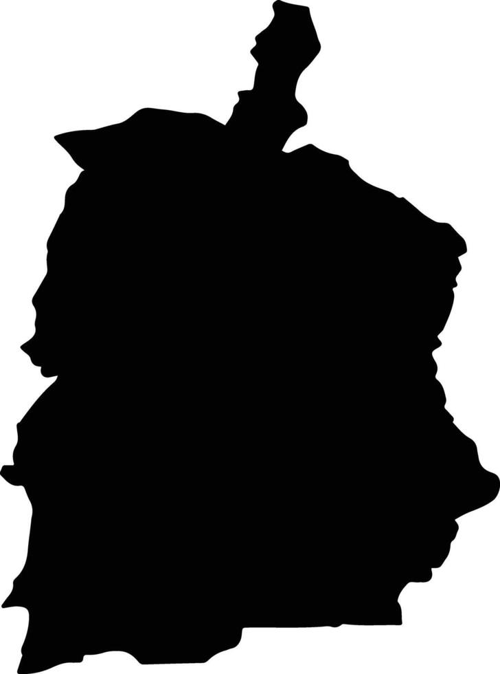 BOGATI Romania silhouette map vector