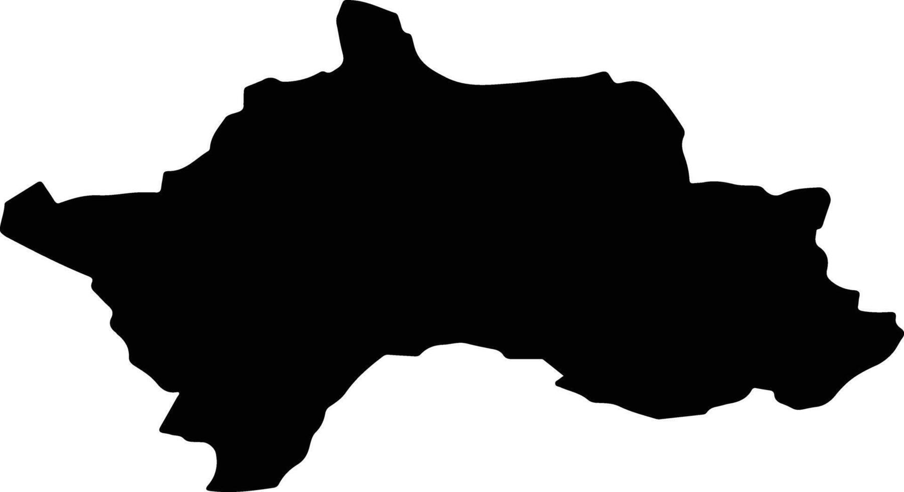 BOGDAN VODA Romania silhouette map vector