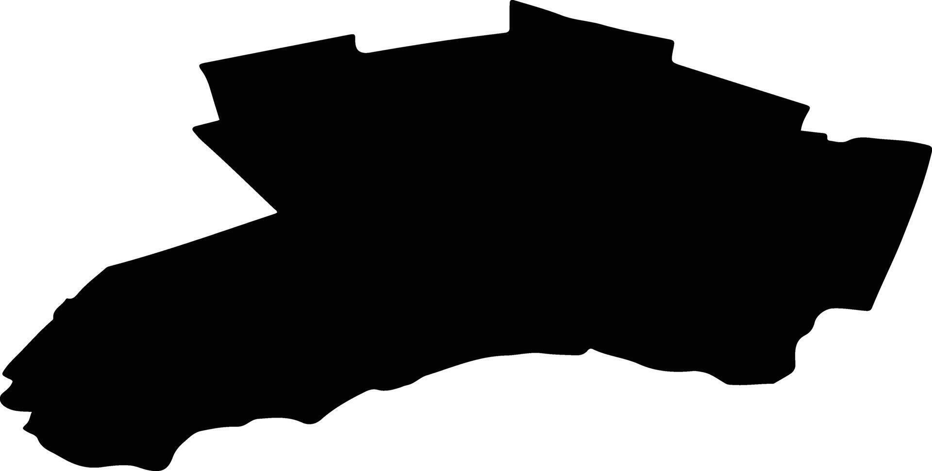 BOGDA Romania silhouette map vector