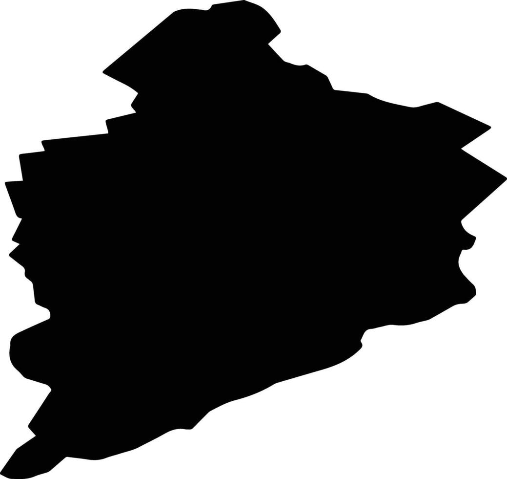 BOGDANESTI Romania silhouette map vector
