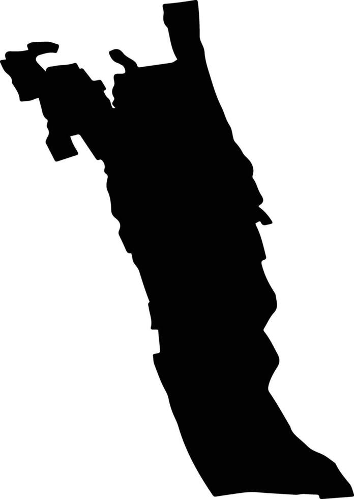 BOGDANITA Romania silhouette map vector