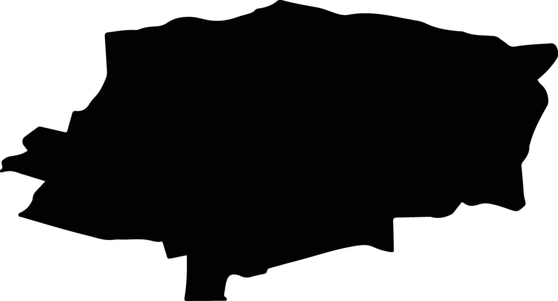 BOGHICEA Romania silhouette map vector