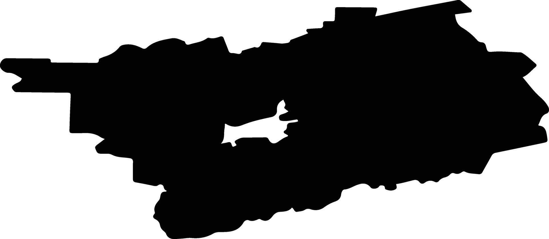 Bogotolsky Rayon Russia silhouette map vector