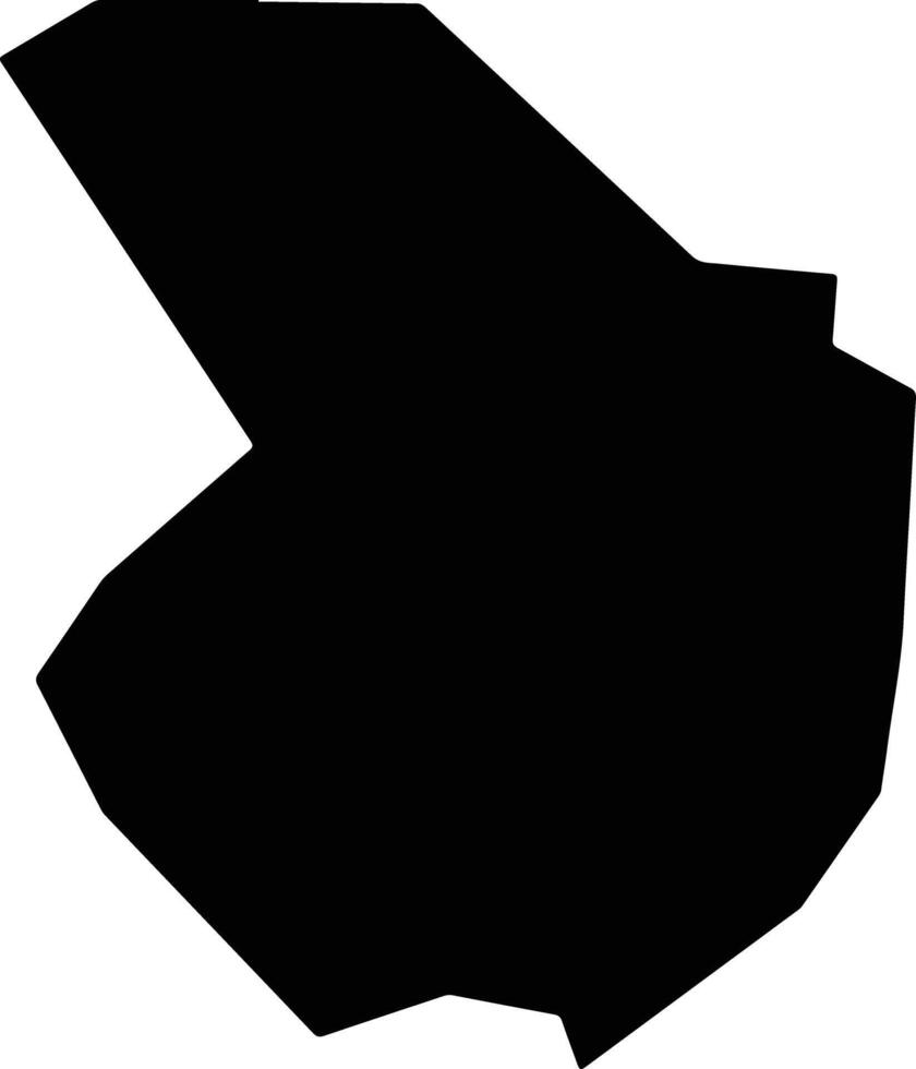 Bois Catchet Saint Lucia silhouette map vector