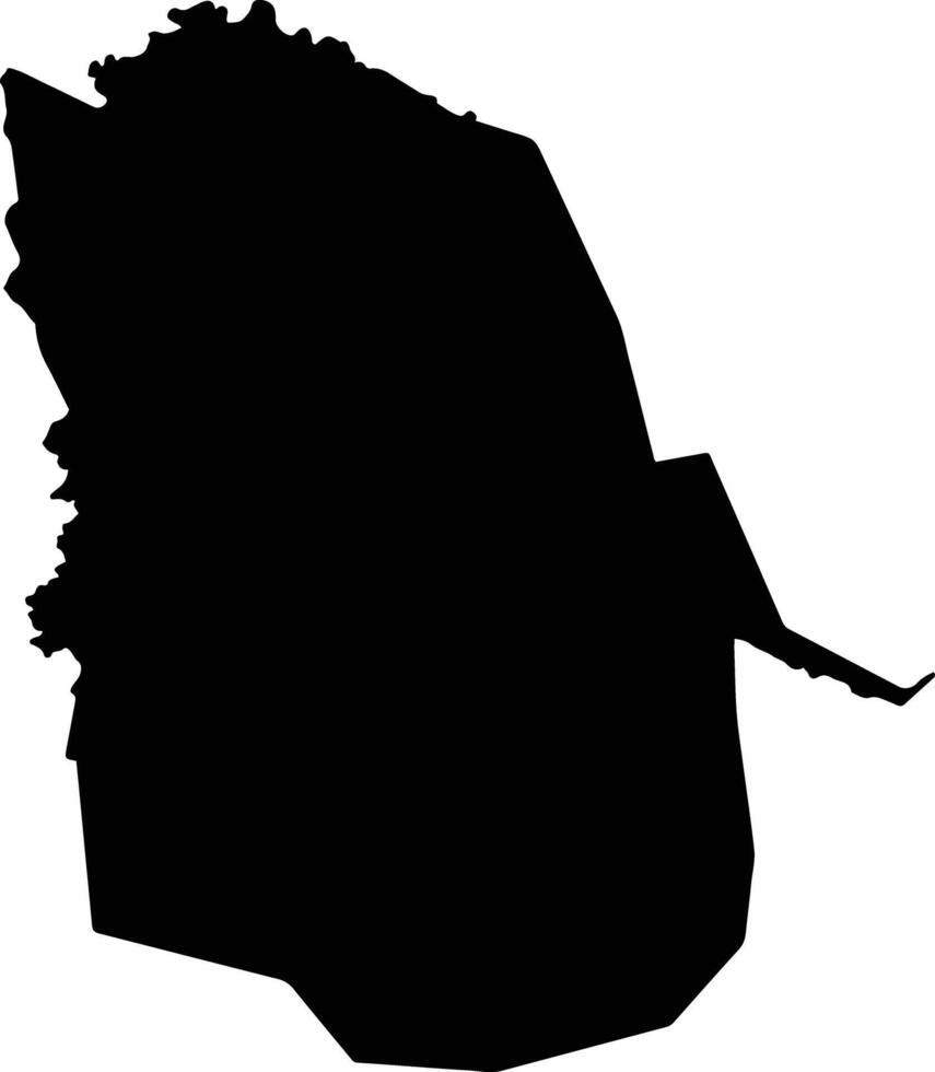 Boko Congo silhouette map vector