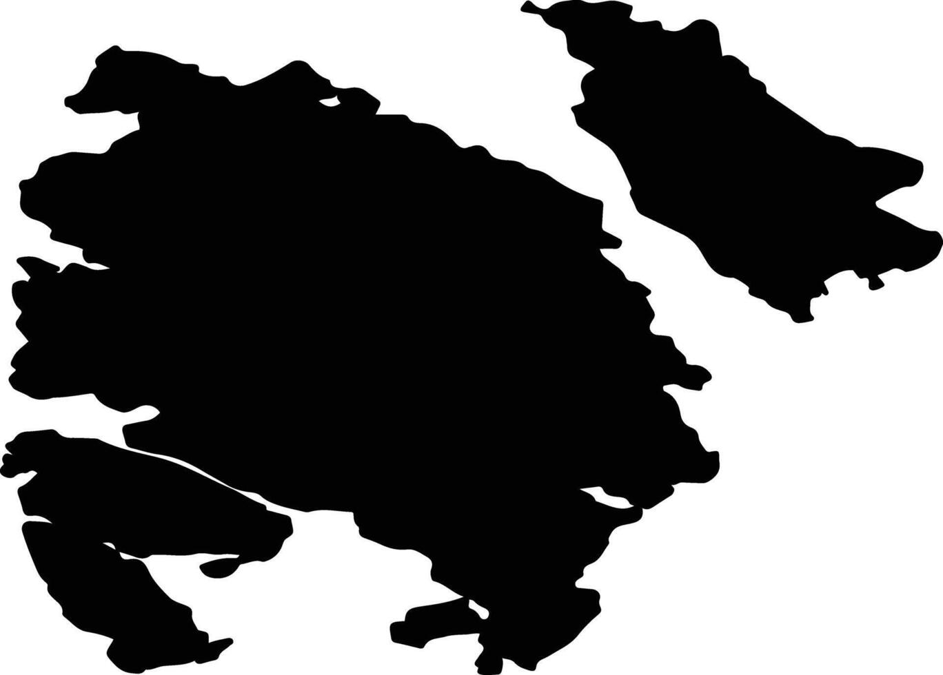 Bokn nor Norway silhouette map vector