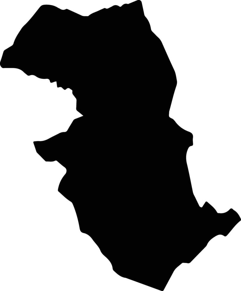 Bokungu Democratic Republic silhouette map vector