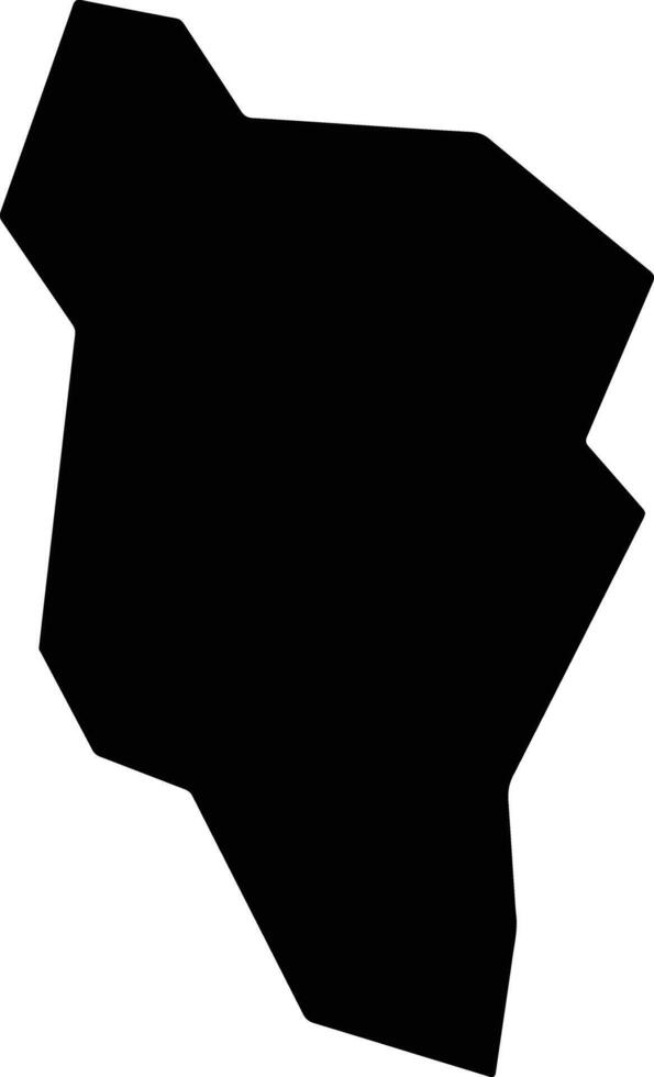 Bolivar El Salvador silhouette map vector