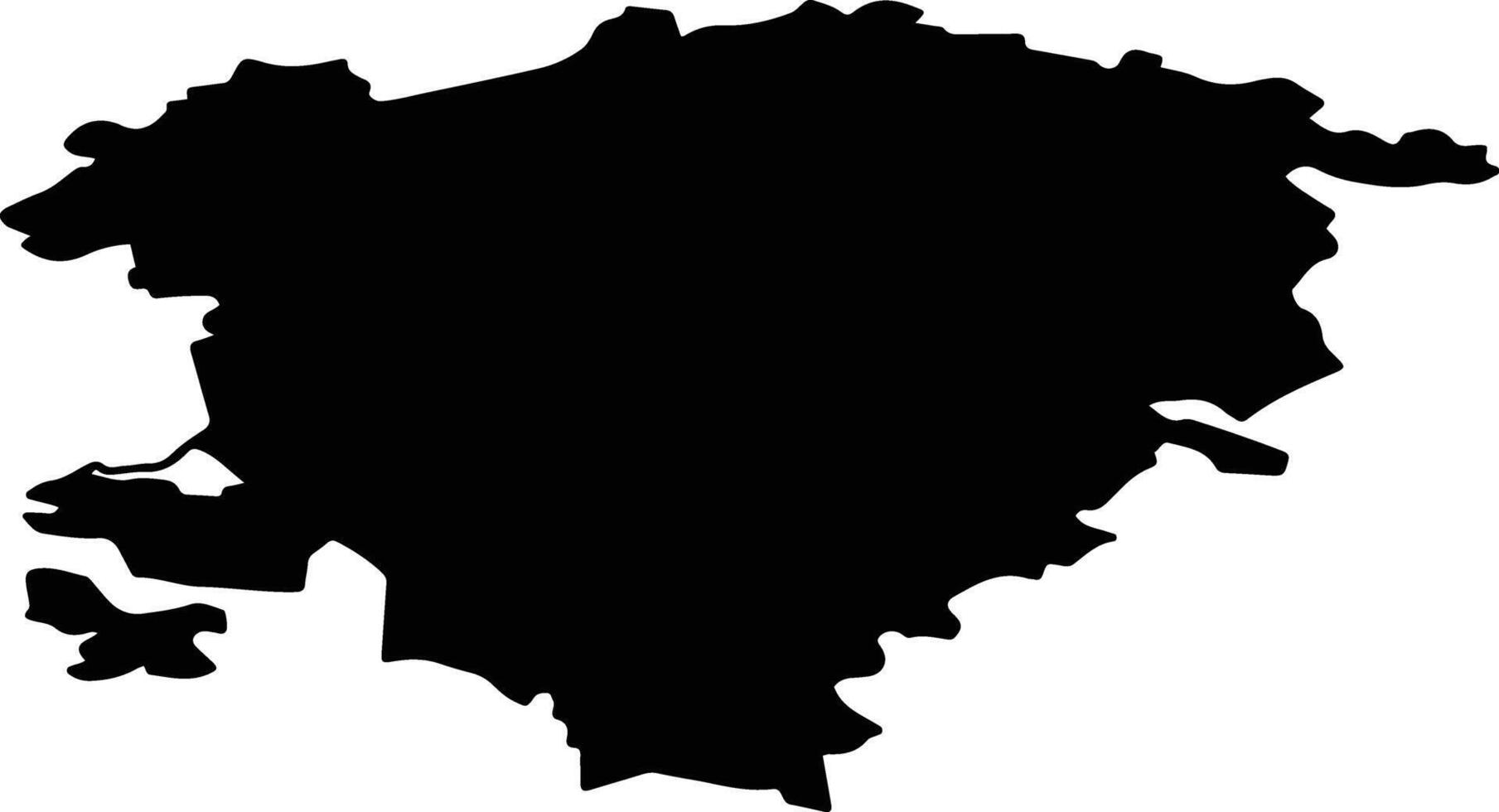 Bologovsky District Russia silhouette map vector