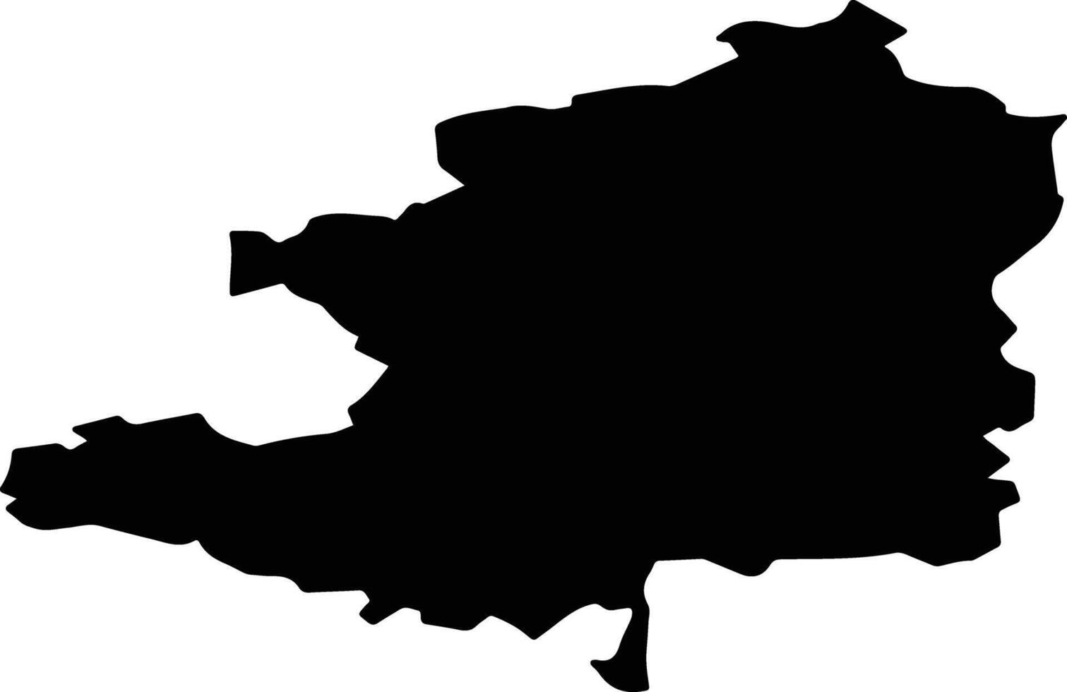 Bolsheboldinsky District Russia silhouette map vector