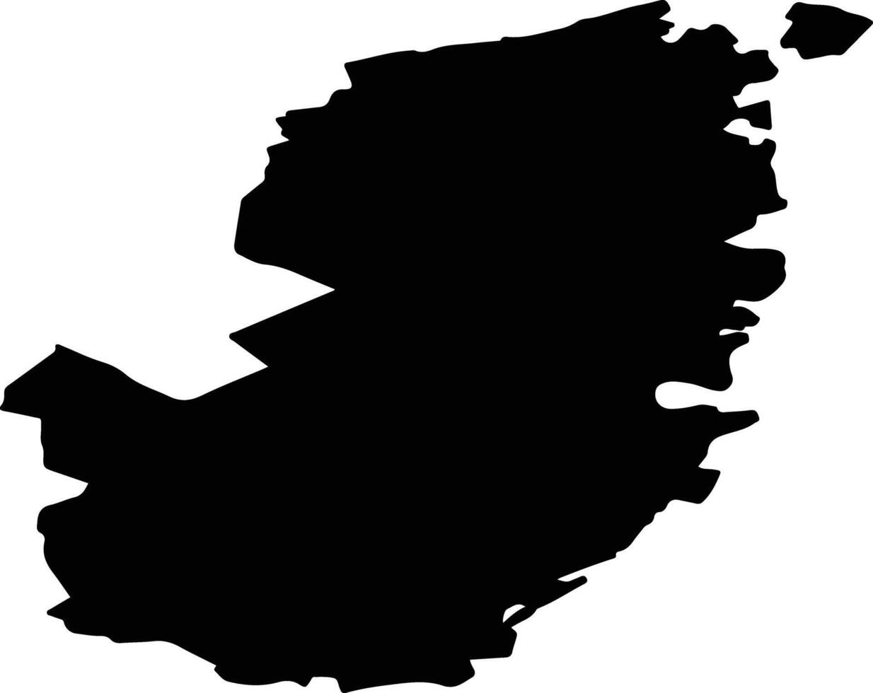 Bolsherechensky District Russia silhouette map vector