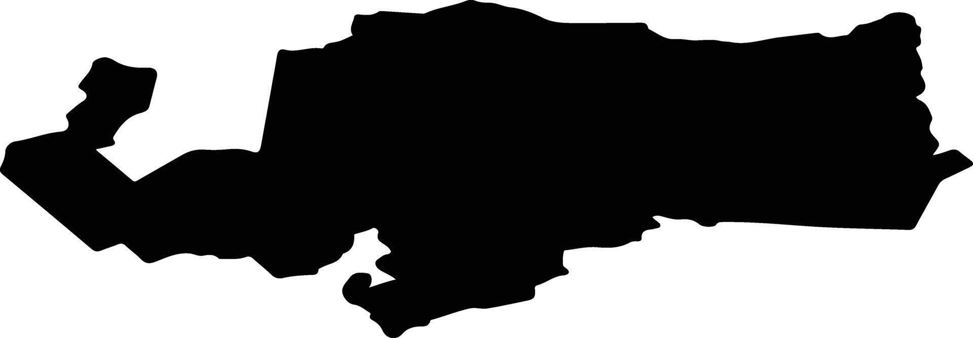 Bolsheuluysky Rayon Russia silhouette map vector