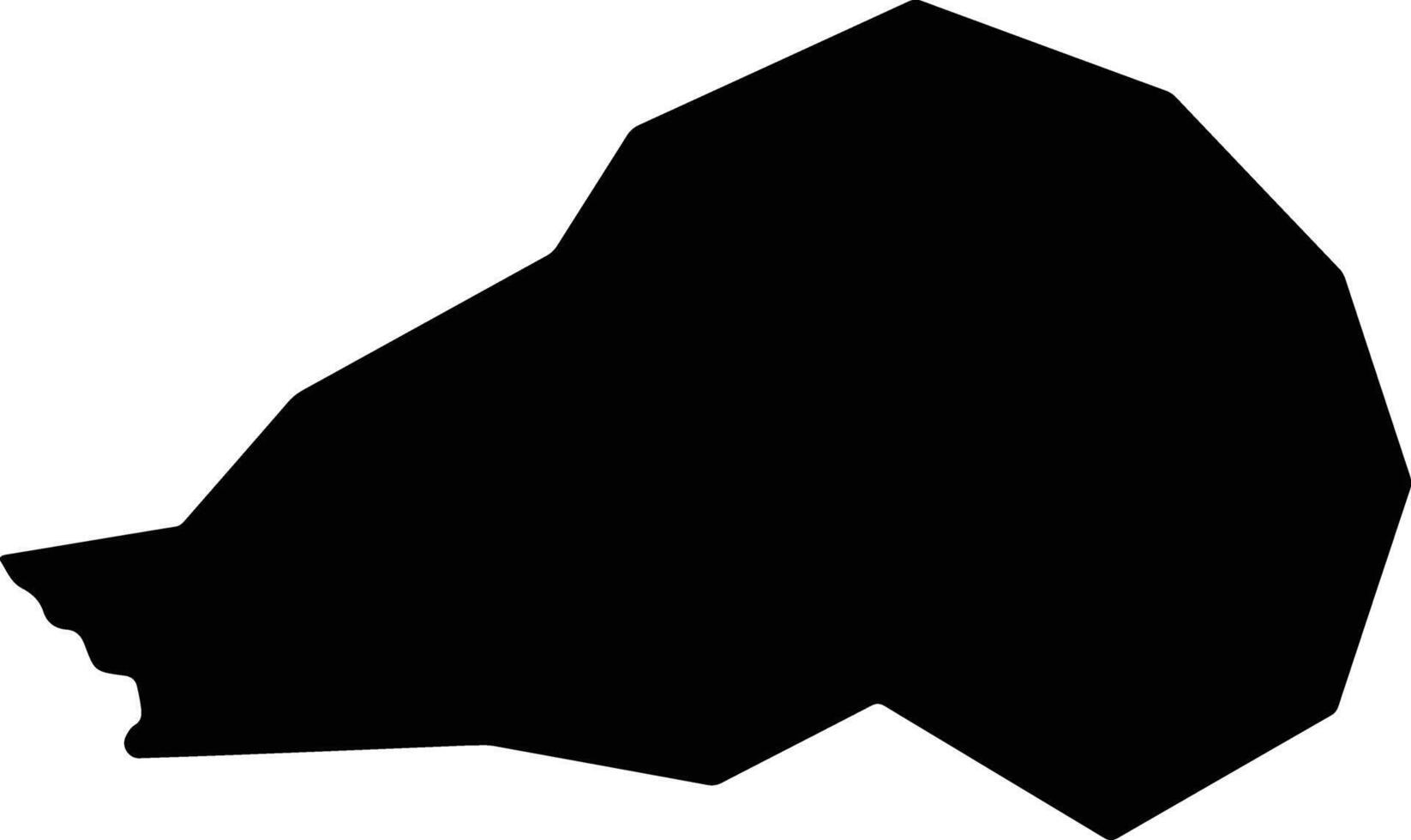 Bom Jesus do Sul Brazil silhouette map vector