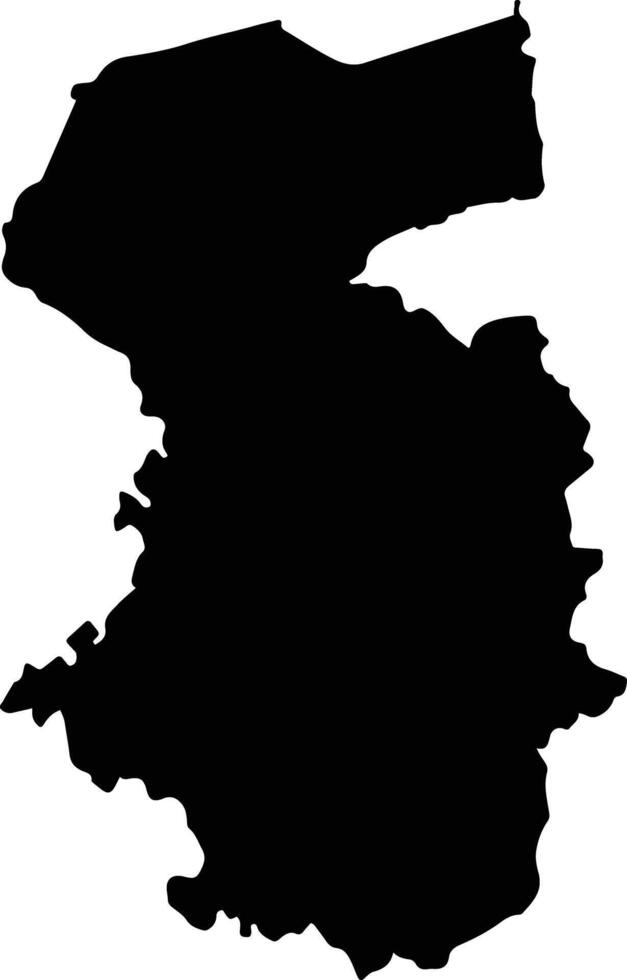Bombali Sierra Leone silhouette map vector