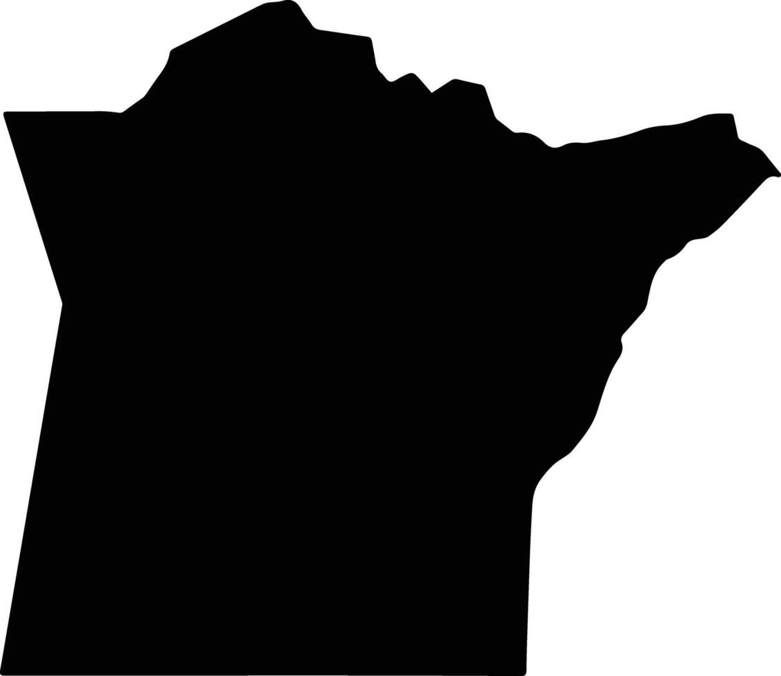 Bondo Kenya silhouette map vector