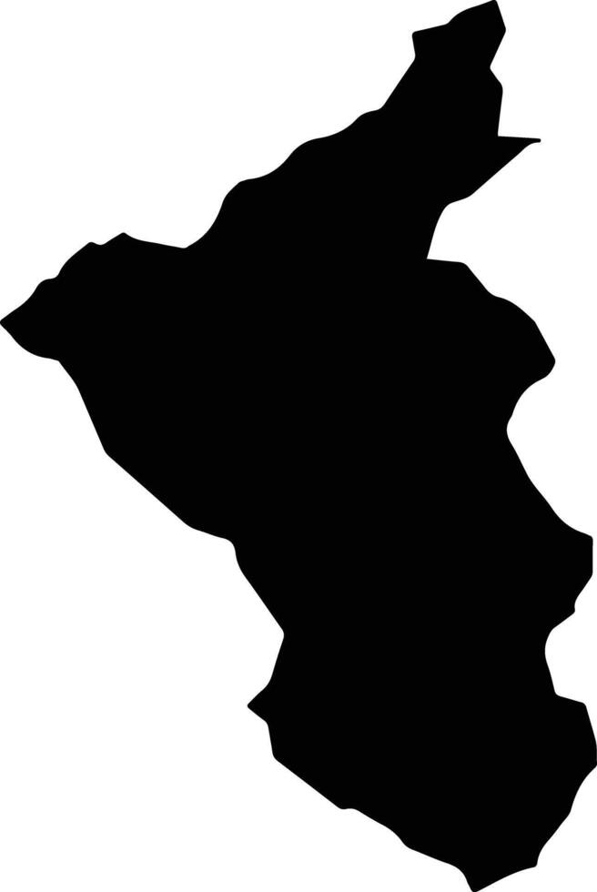 Bonito de Minas Brazil silhouette map vector