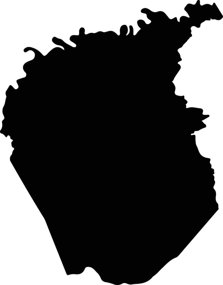 Bonito Oriental Honduras silhouette map vector