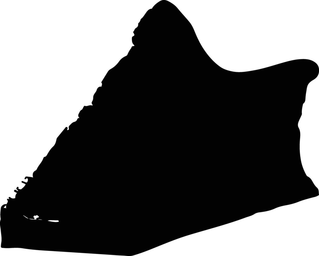 Bonny Nigeria silhouette map vector