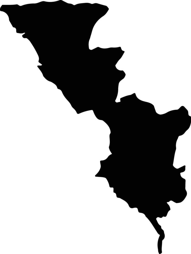 Bonnygate Jamaica silhouette map vector