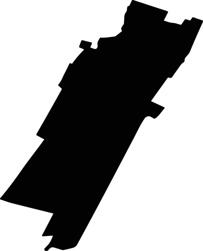 BORANESTI Romania silhouette map vector