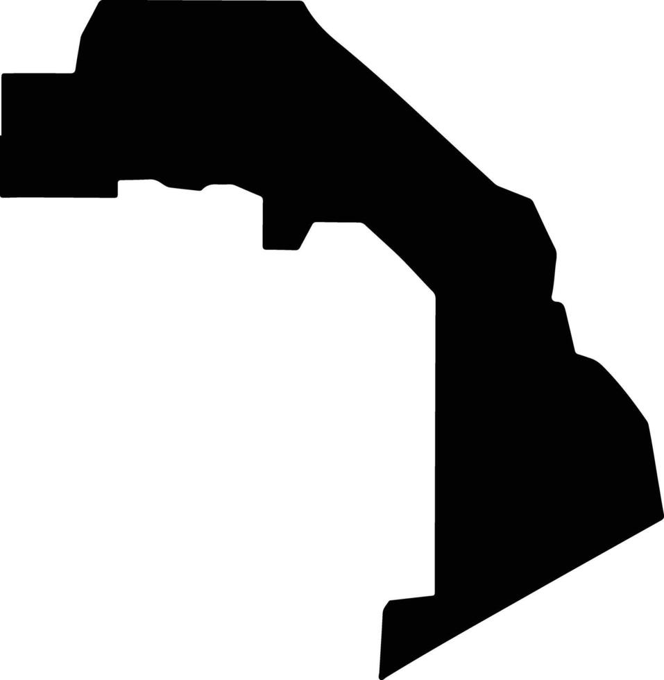 Borei Cholsar Cambodia silhouette map vector
