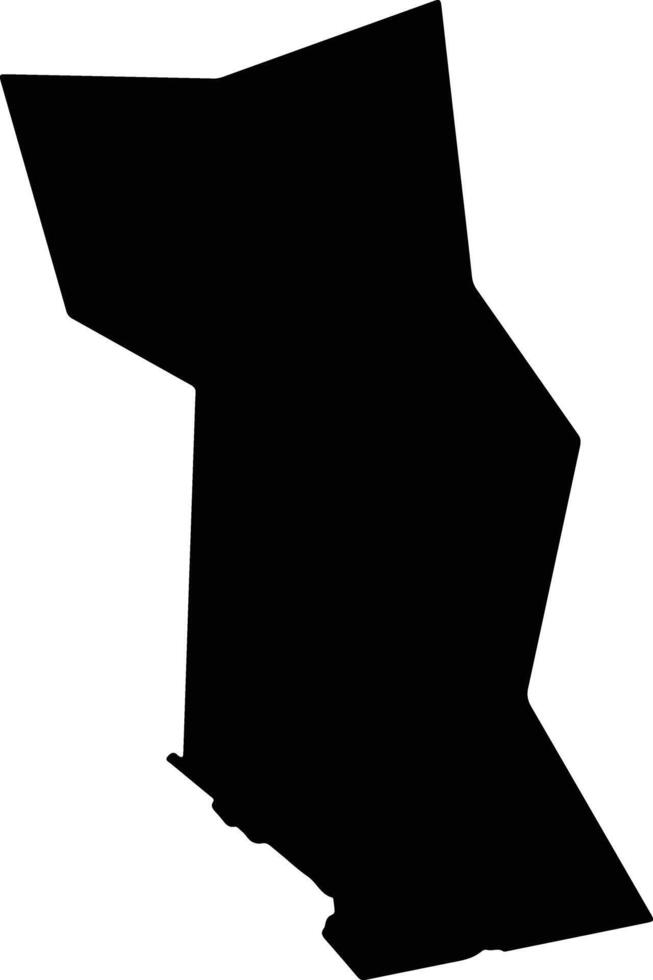 Borino Bulgaria silhouette map vector