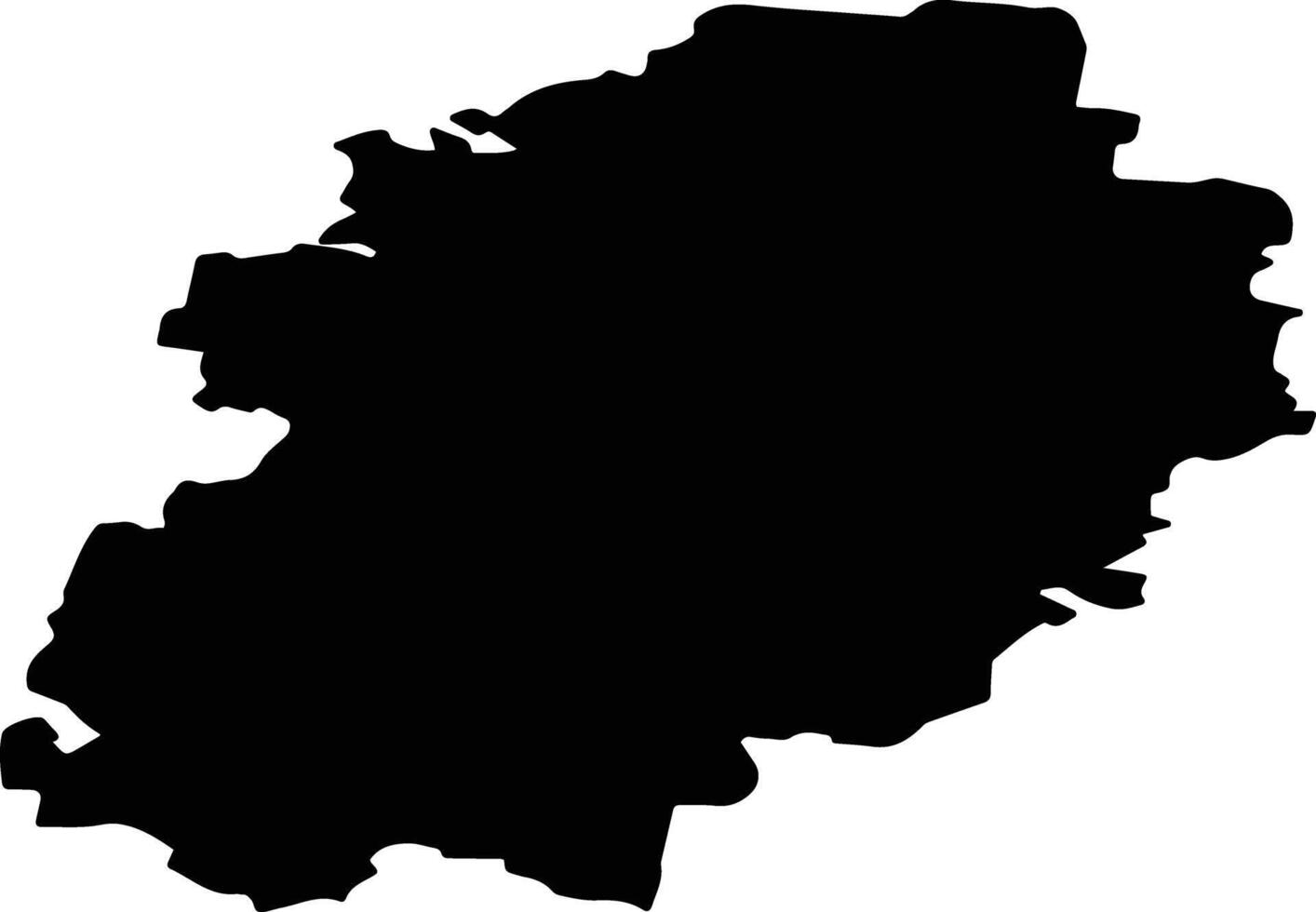 Borisoglebsky Russia silhouette map vector