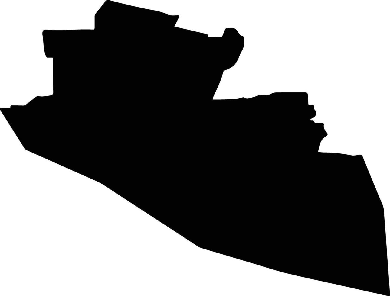 Borodulikhinskiy Kazakhstan silhouette map vector