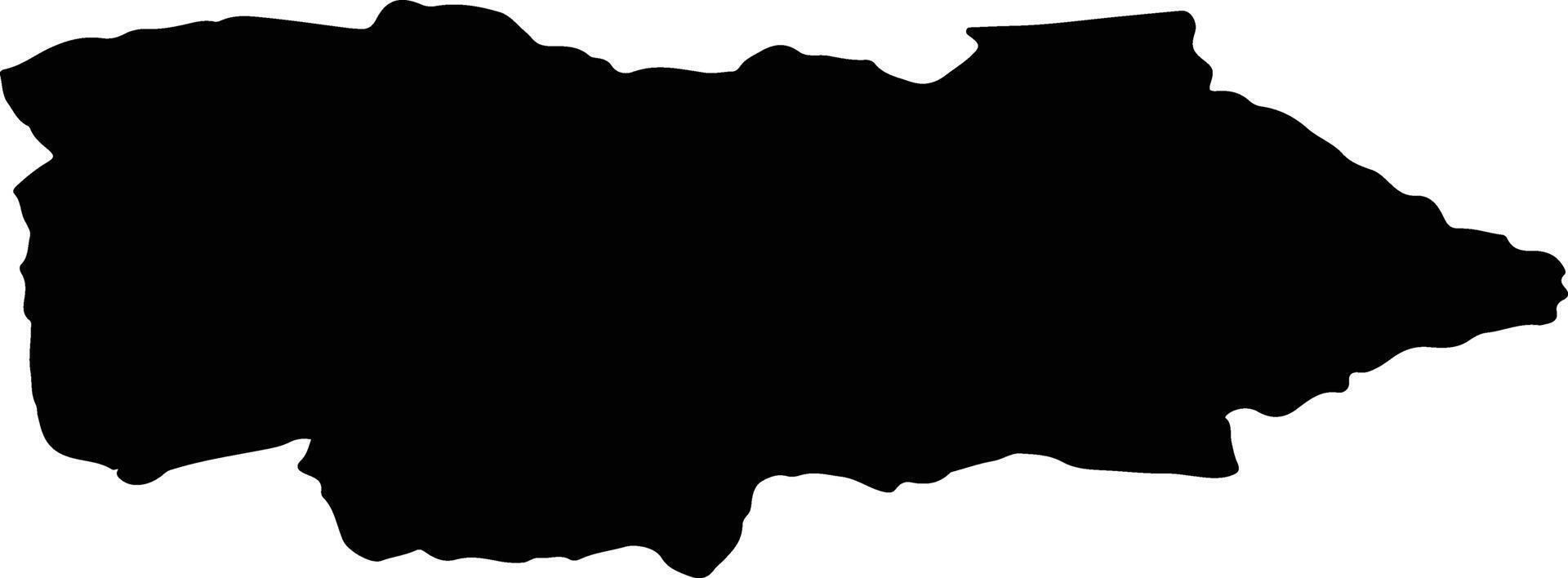BORSA Romania silhouette map vector