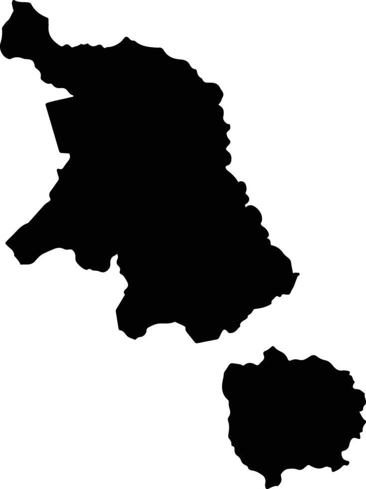 Bosome Freho Ghana silhouette map vector