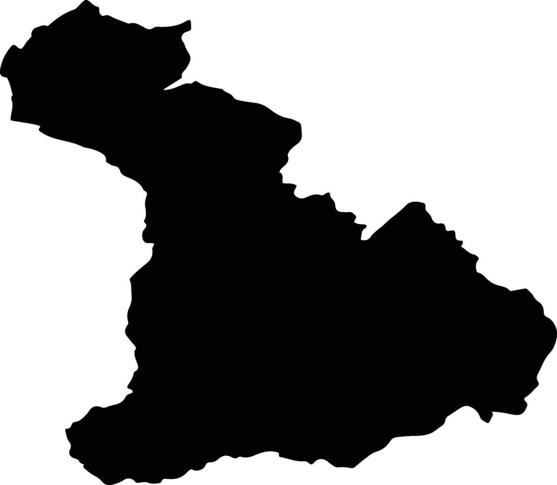 BOSOROD Romania silhouette map vector