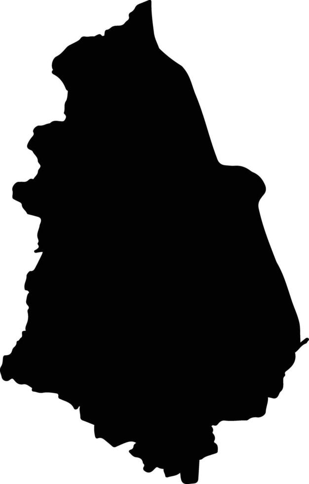 Botene Laos silhouette map vector