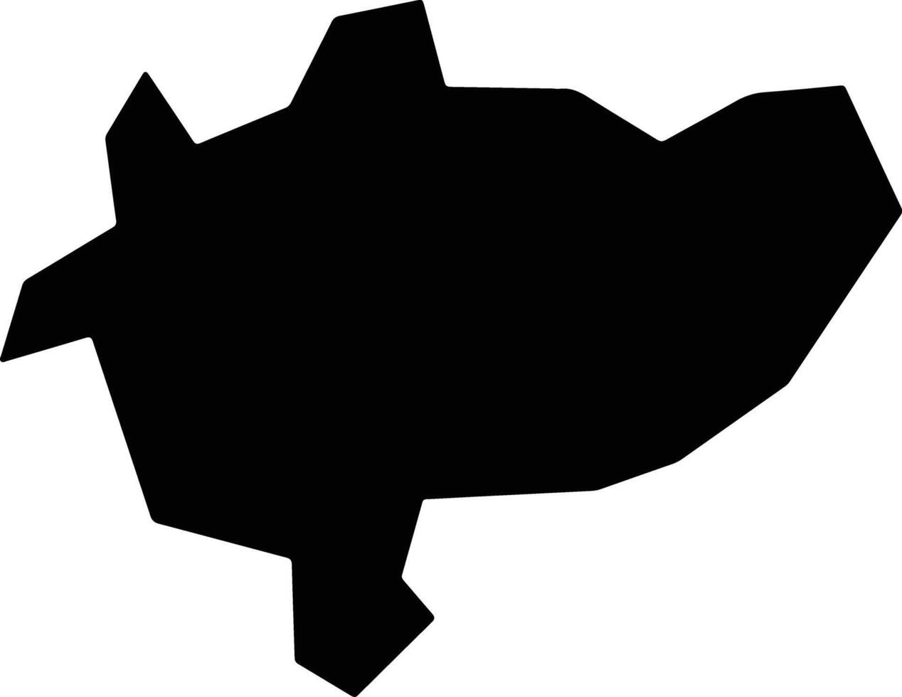 Botelhos Brazil silhouette map vector