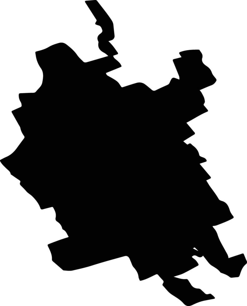 BOTESTI Romania silhouette map vector