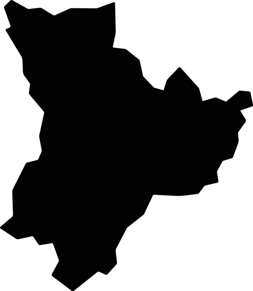 Botumirim Brazil silhouette map vector