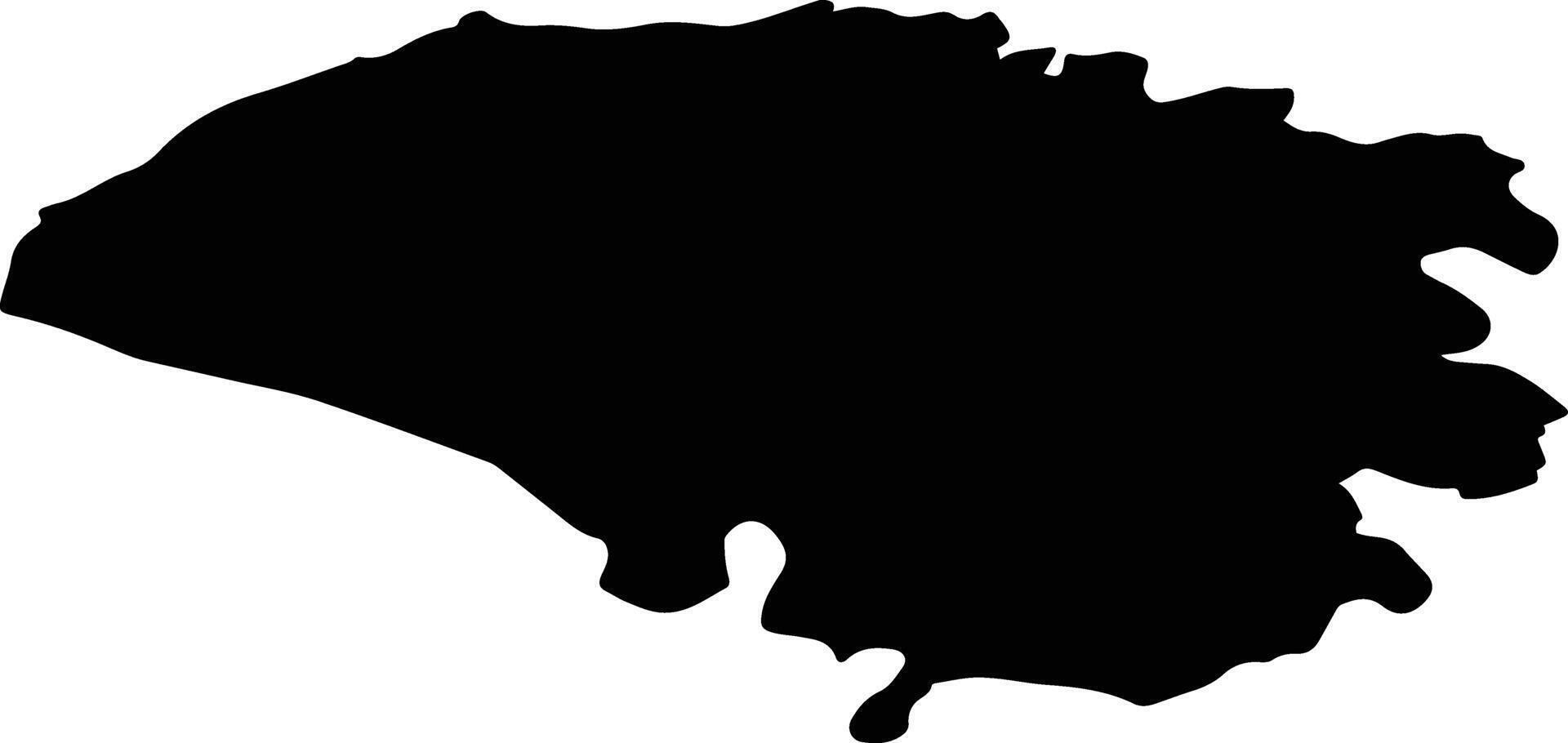 Boulaide Luxembourg silhouette map vector